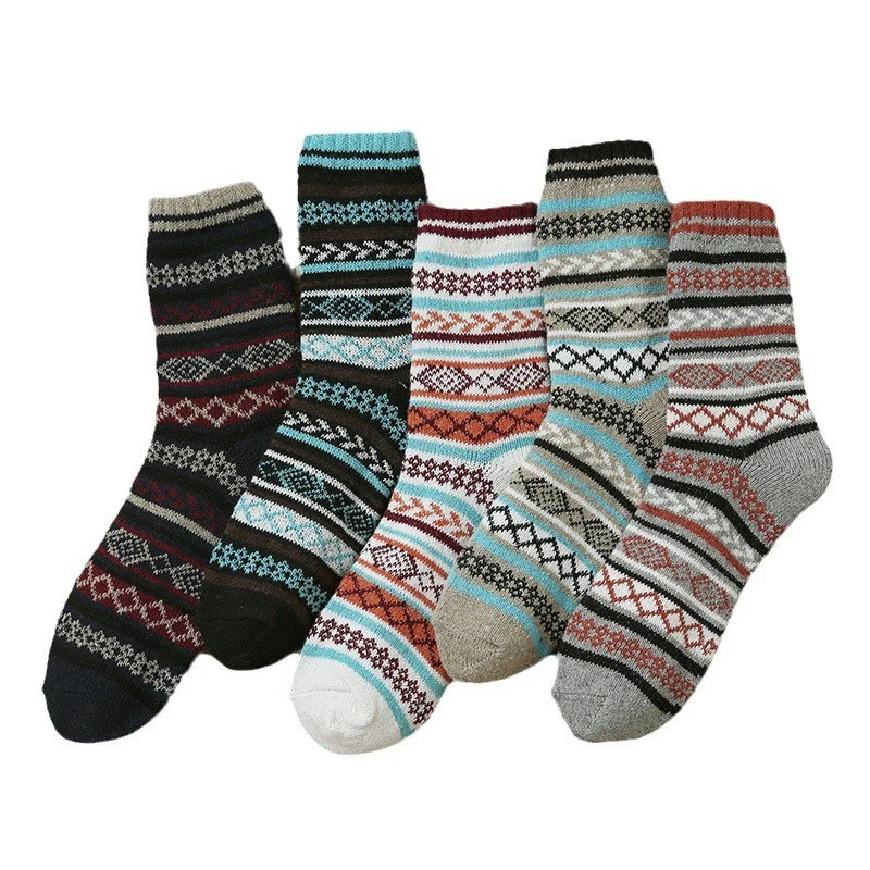 Autumn and winter thickened retro imitation rabbit wool socks - Image 8