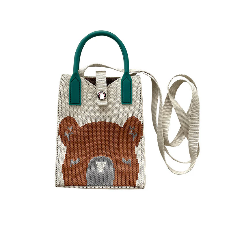 Bear Mini Crossbody Knitted Bag - Image 6