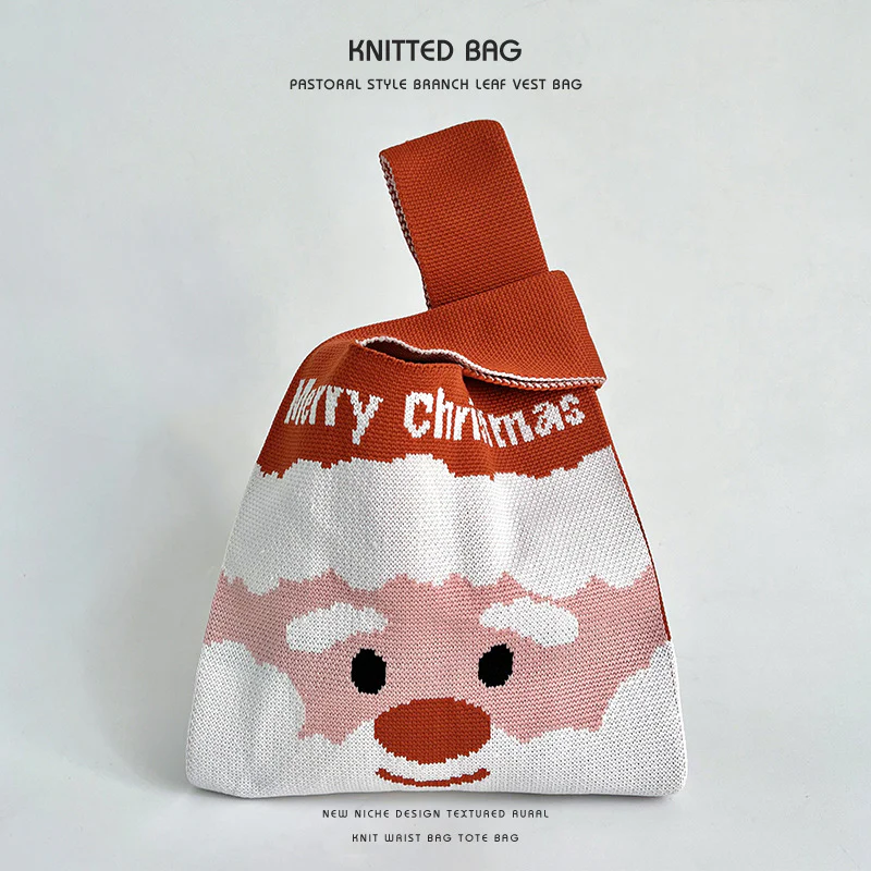 Christmas Cute Knitted Candy Bag Crossbody Handbag - Image 7