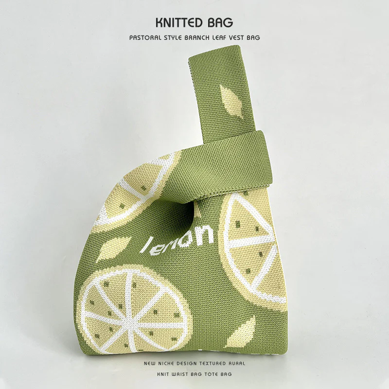 Fruit Handbag Dopamine Women's Knitted Bag - Image 8