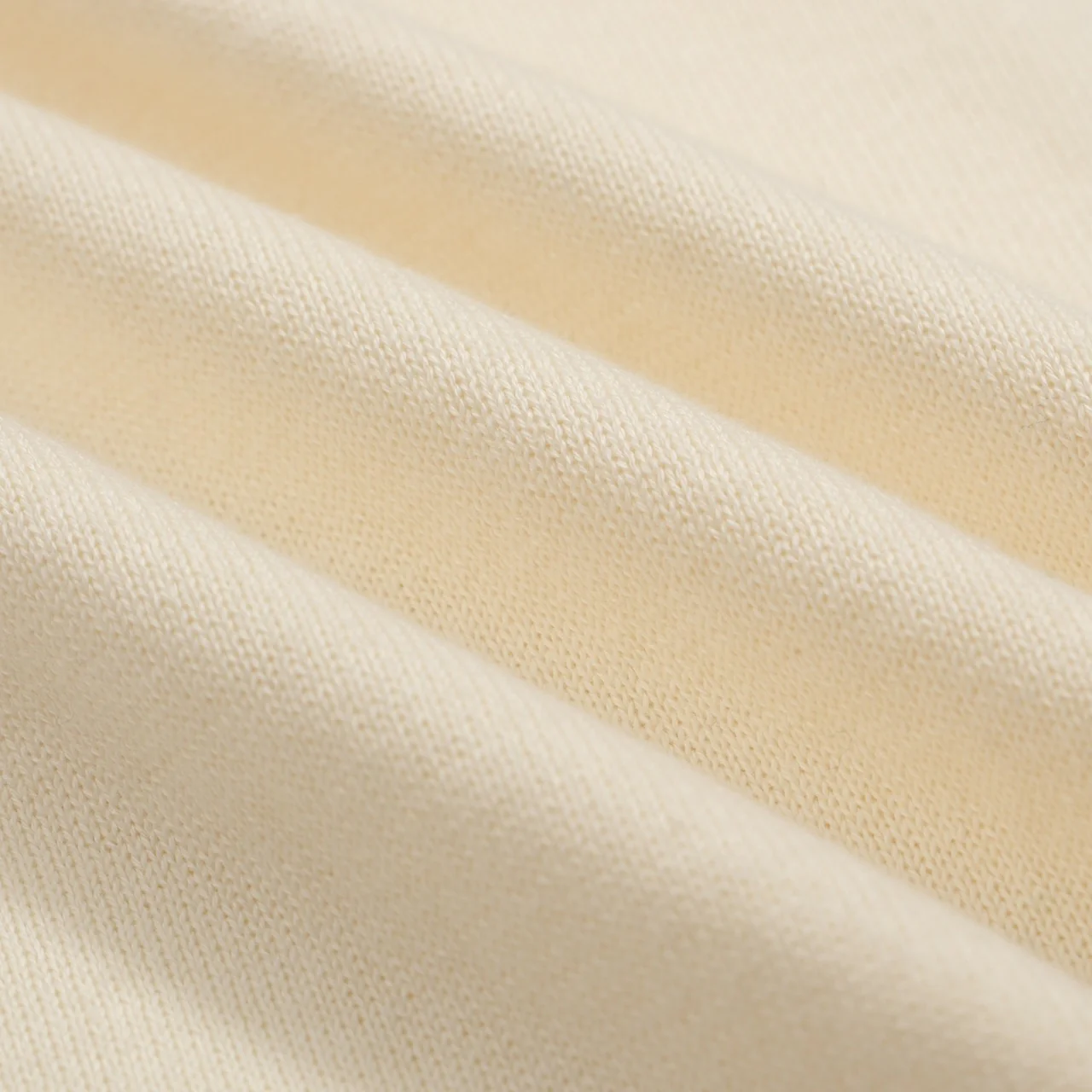 Men's 60s Mod Cream Knit Polo – Multicolor Tipped Trim - Image 8