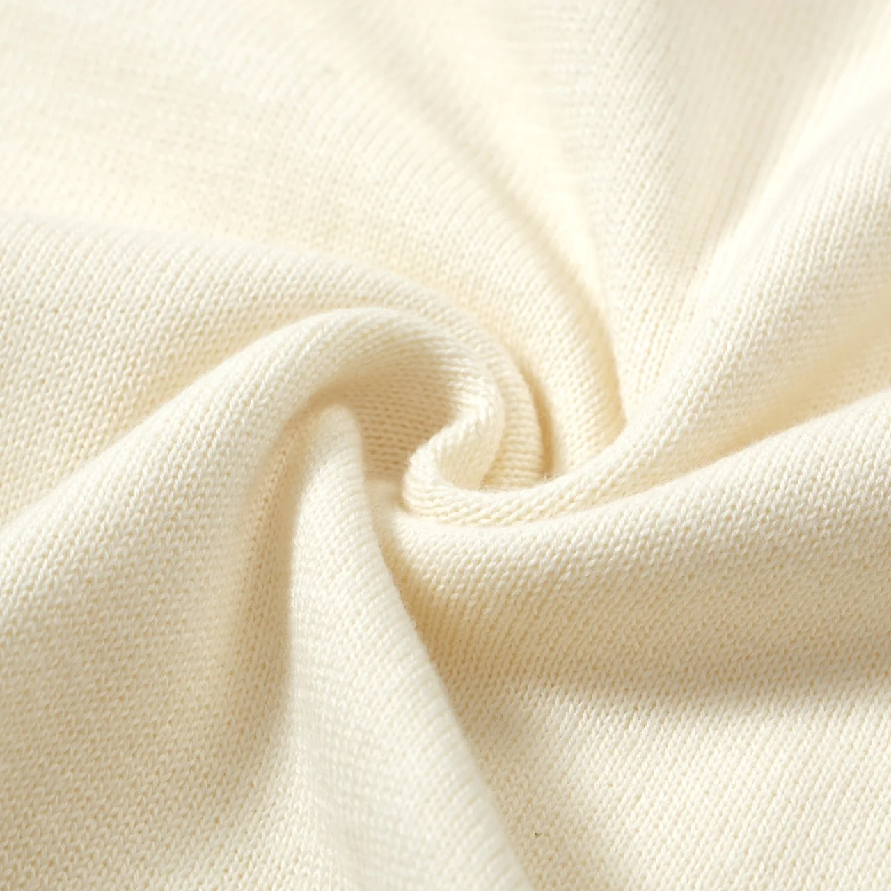 Men's Cream Knit Polo with Green Trim – 1960s Mod Vintage Style - Image 9