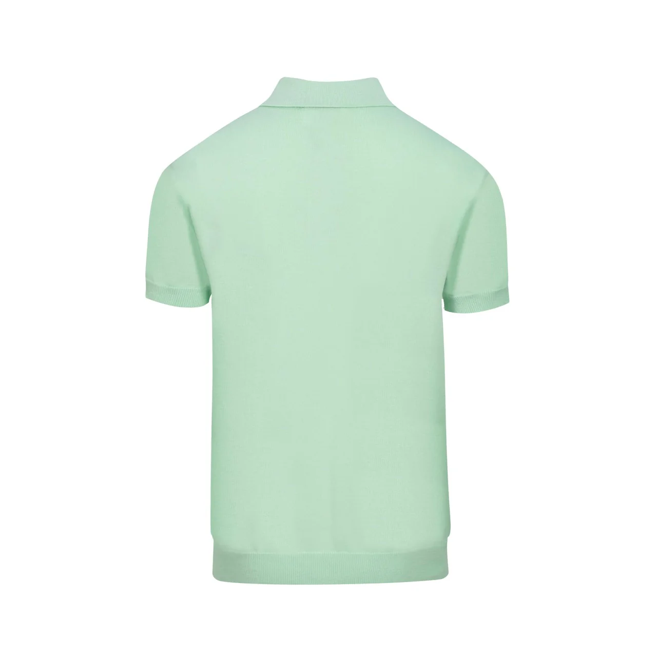 Men's Tropical Jungle Knit Shirt – Mint Green Button-Up with Toucan and Leopard - Image 3