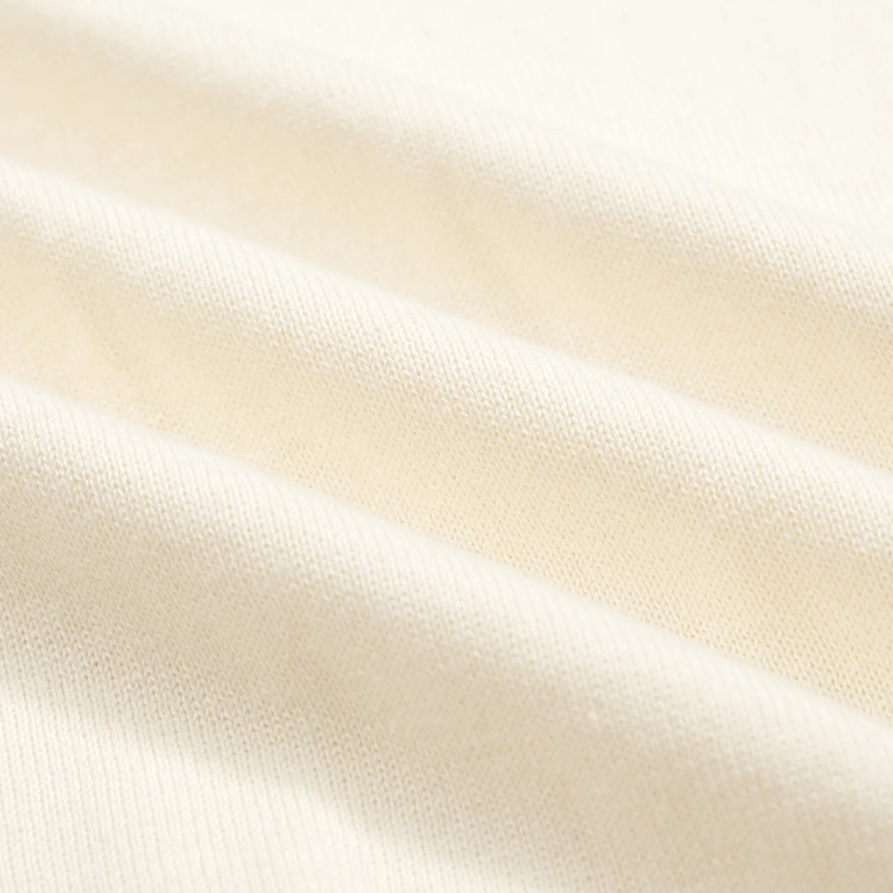 Men’s Vintage 1970s Knit Polo Shirt – Retro Cream with Green Striped Collar and Trim - Image 7