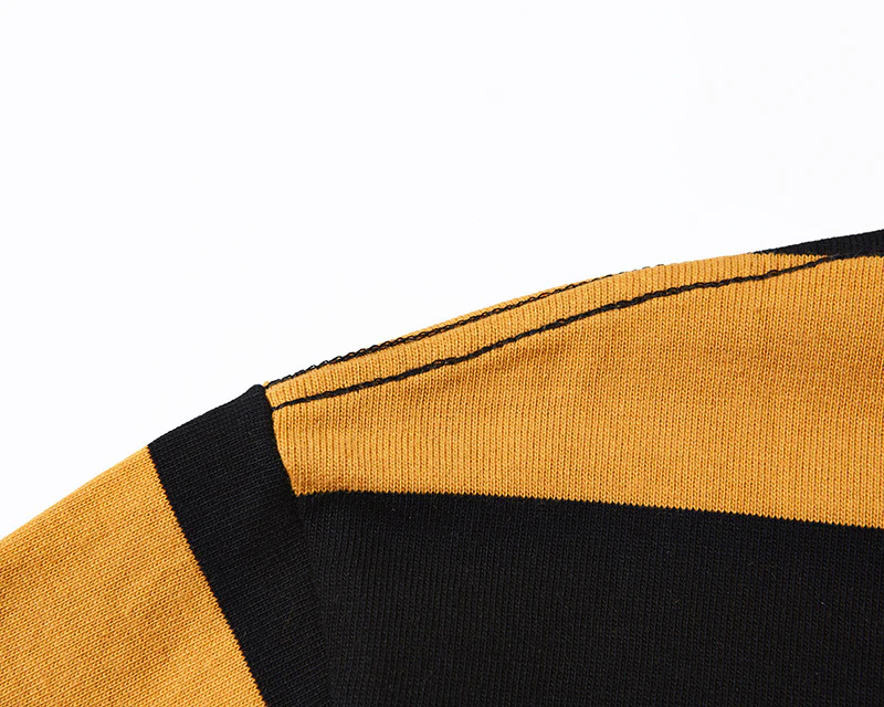 Men's American Retro Prisoner Motorcycle Thick Stripe Long Sleeve T-Shirt - Image 17