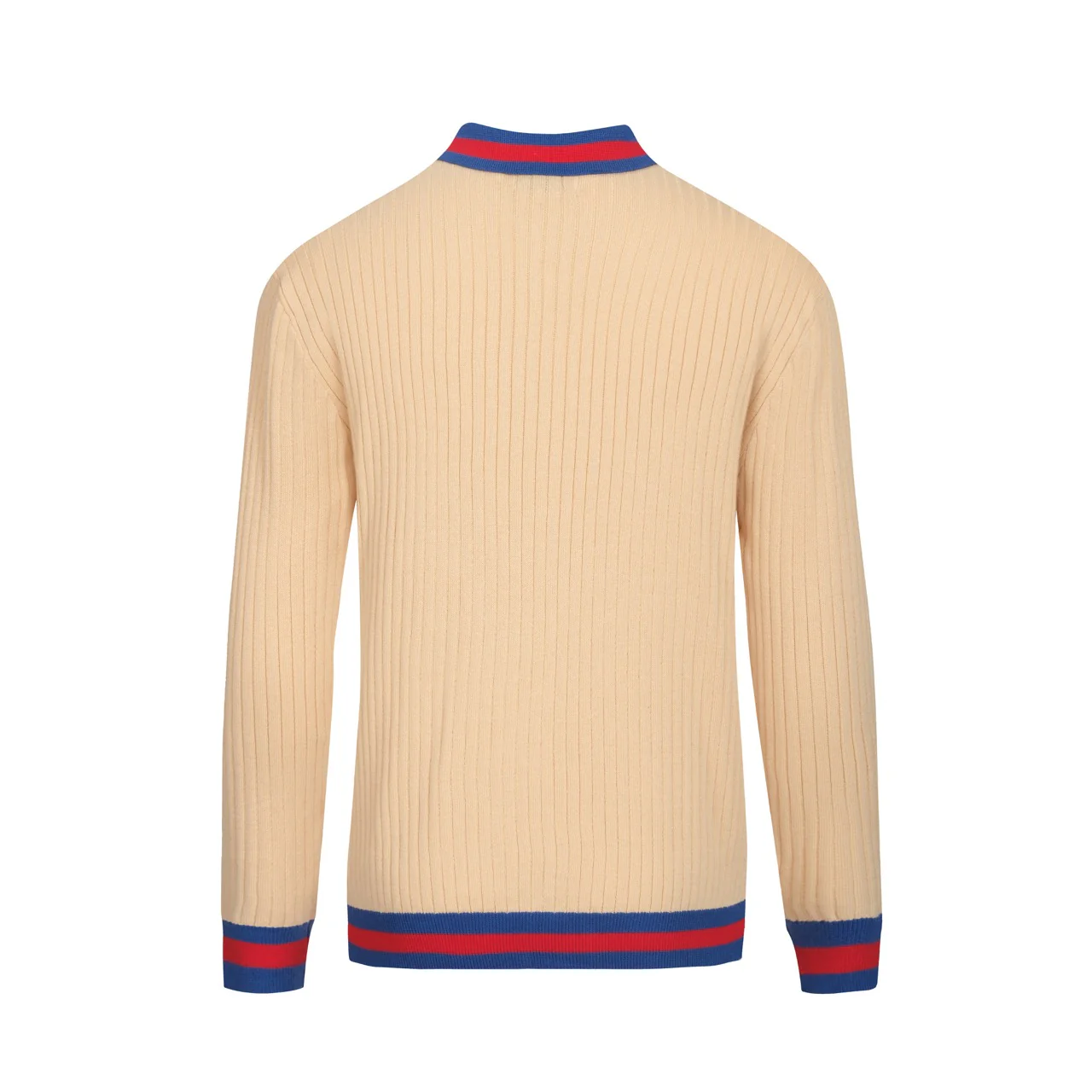 Men's apricot pit bar vintage aesthetic knitted cardigan - Image 3