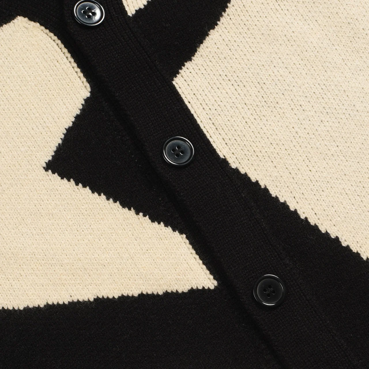 Men's apricot star jacquard knit sweater jacket - Image 5