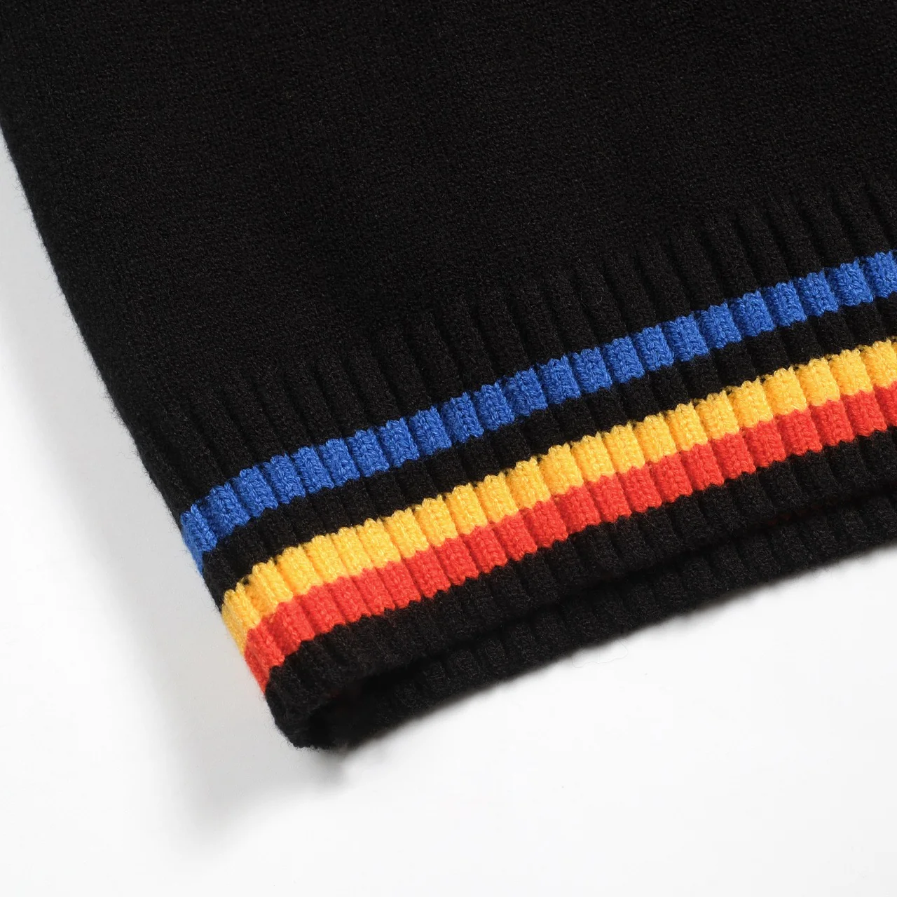 Men's black striped "Freedom" knitted sweater - Image 5