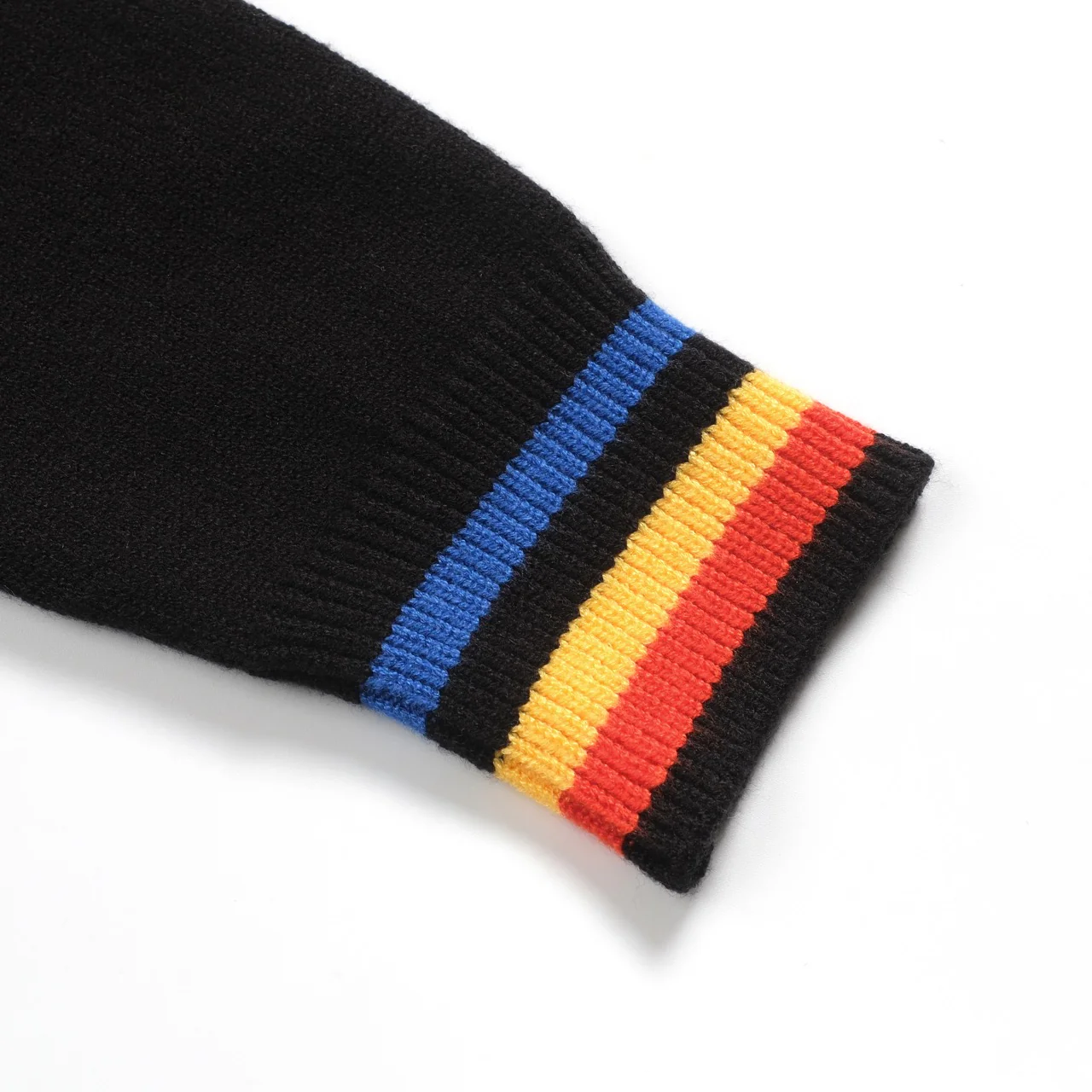 Men's black striped "Freedom" knitted sweater - Image 6