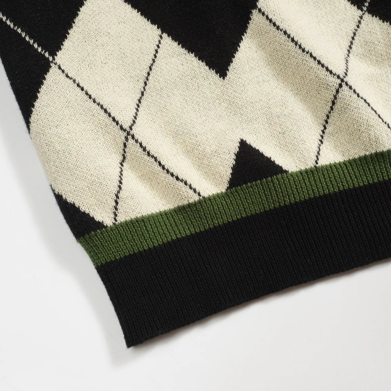 Men's black vintage art jacquard casual knitwear - Image 5