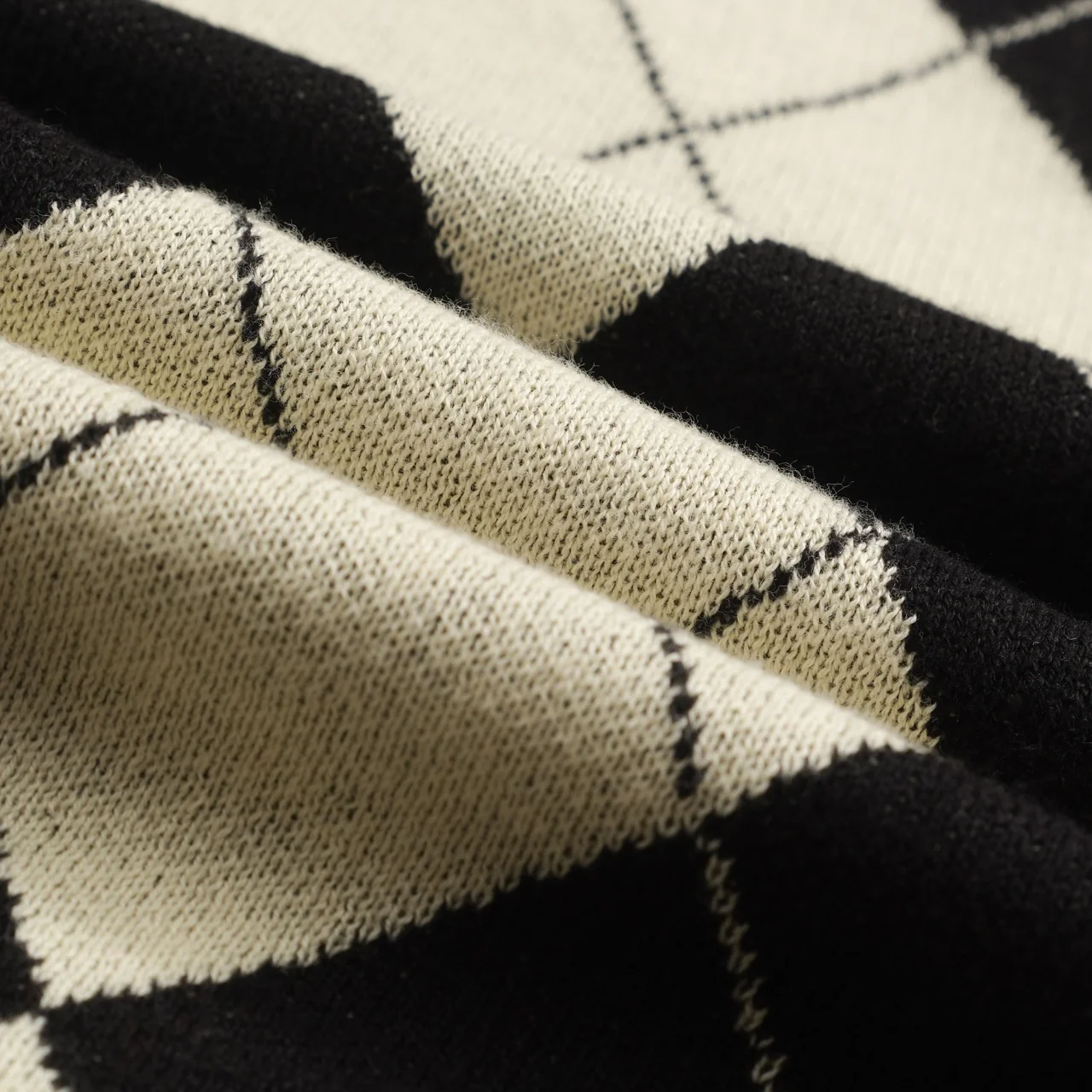 Men's black vintage art jacquard casual knitwear - Image 7