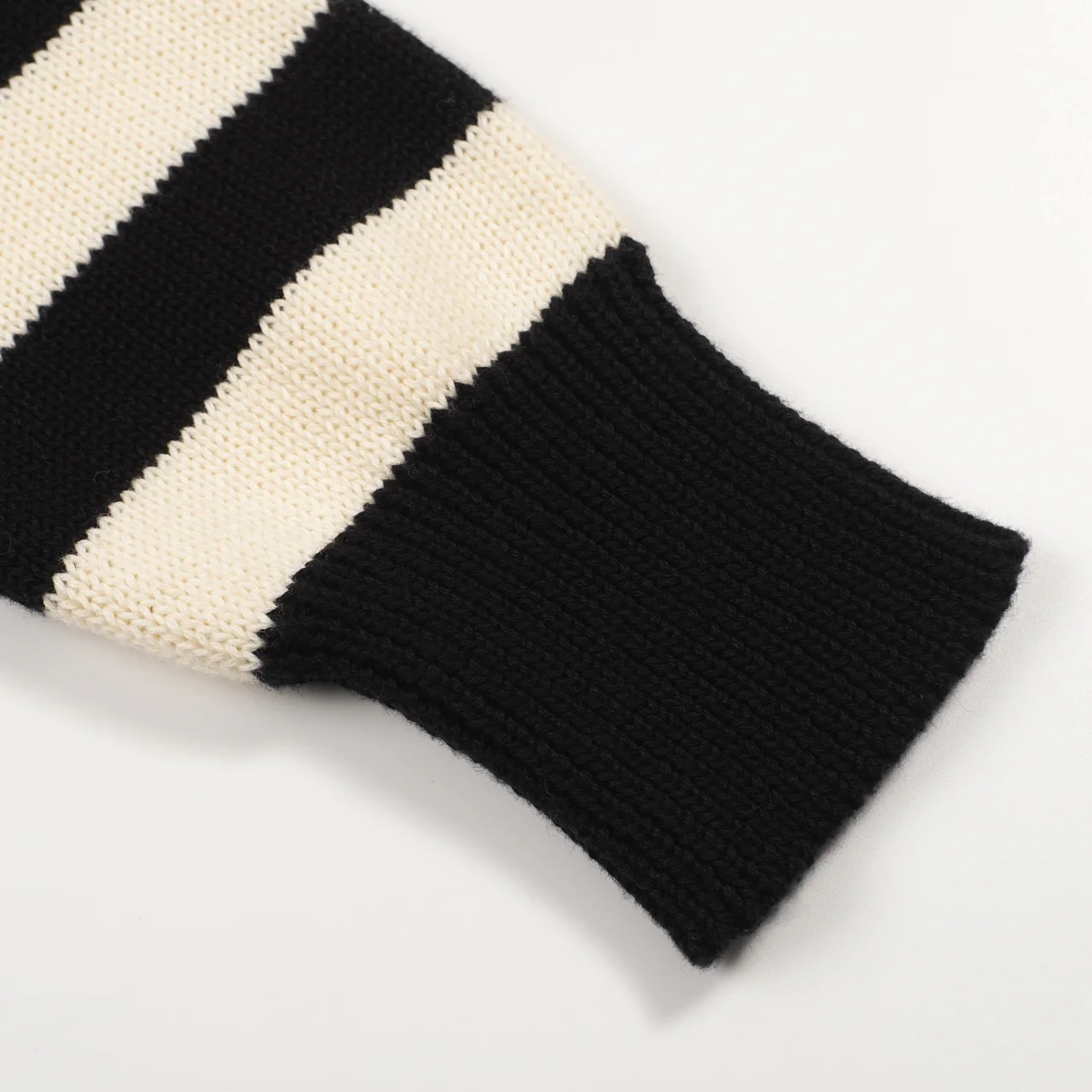 Men's black vintage striped owl jacquard knitwear - Image 6