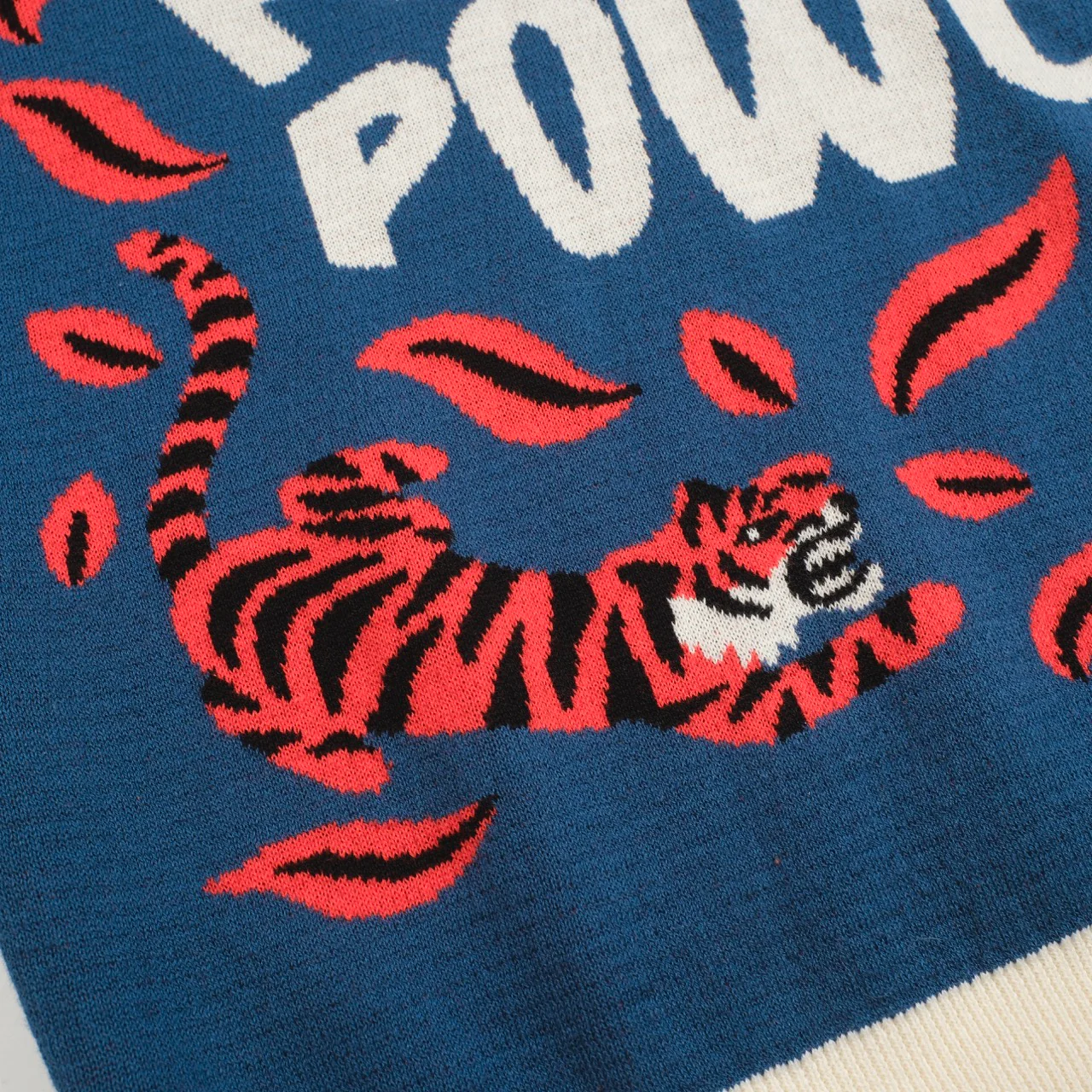 Men's Blue Animal jacquard knit T-shirt - Designed by Jessica Molina - Image 6