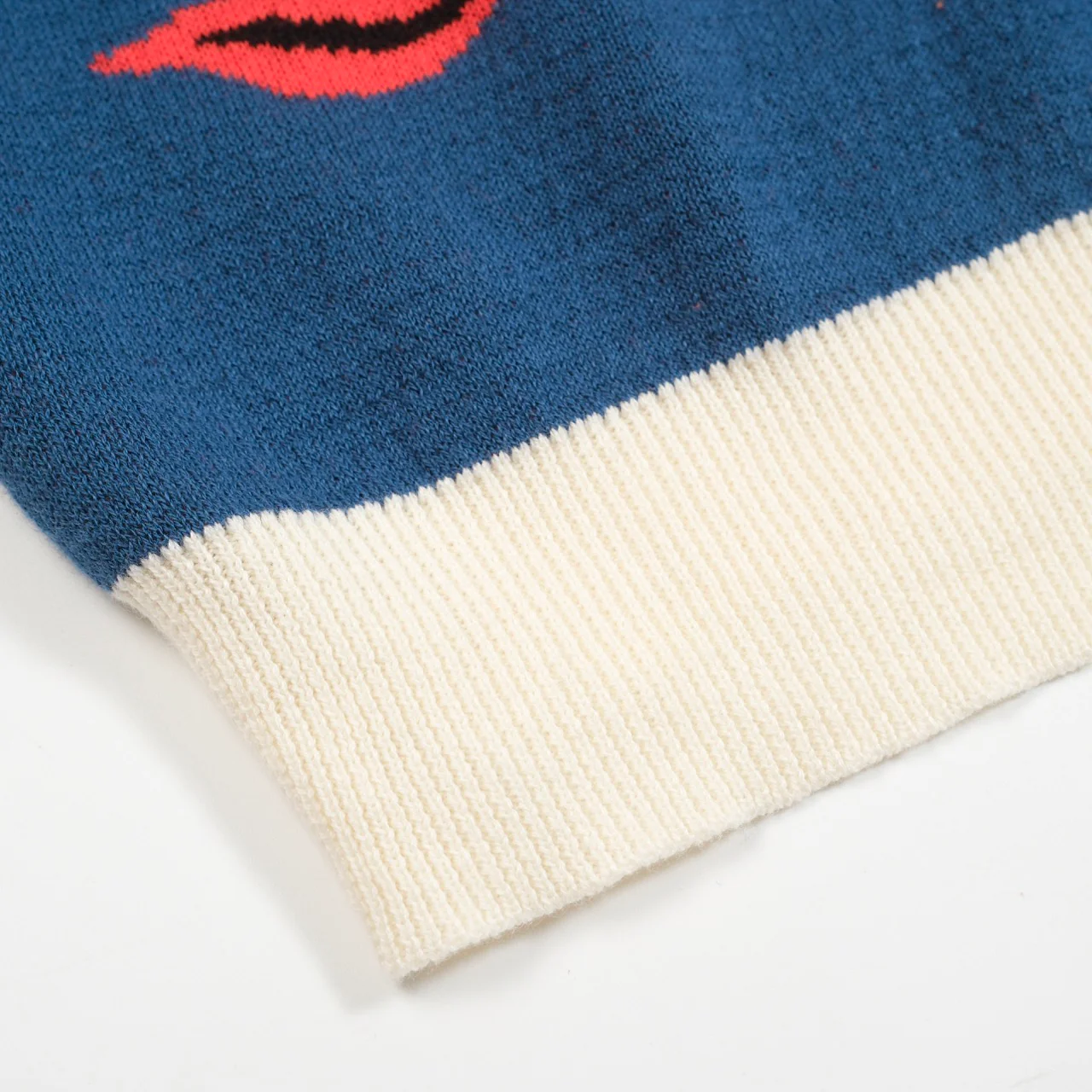 Men's Blue Animal jacquard knit T-shirt - Designed by Jessica Molina - Image 7