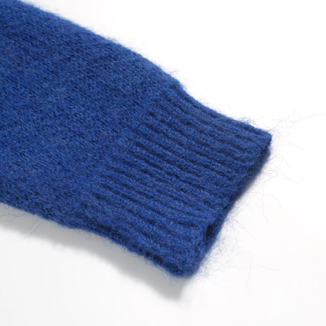 Men's blue vintage dog jacquard plush knitwear - Image 7