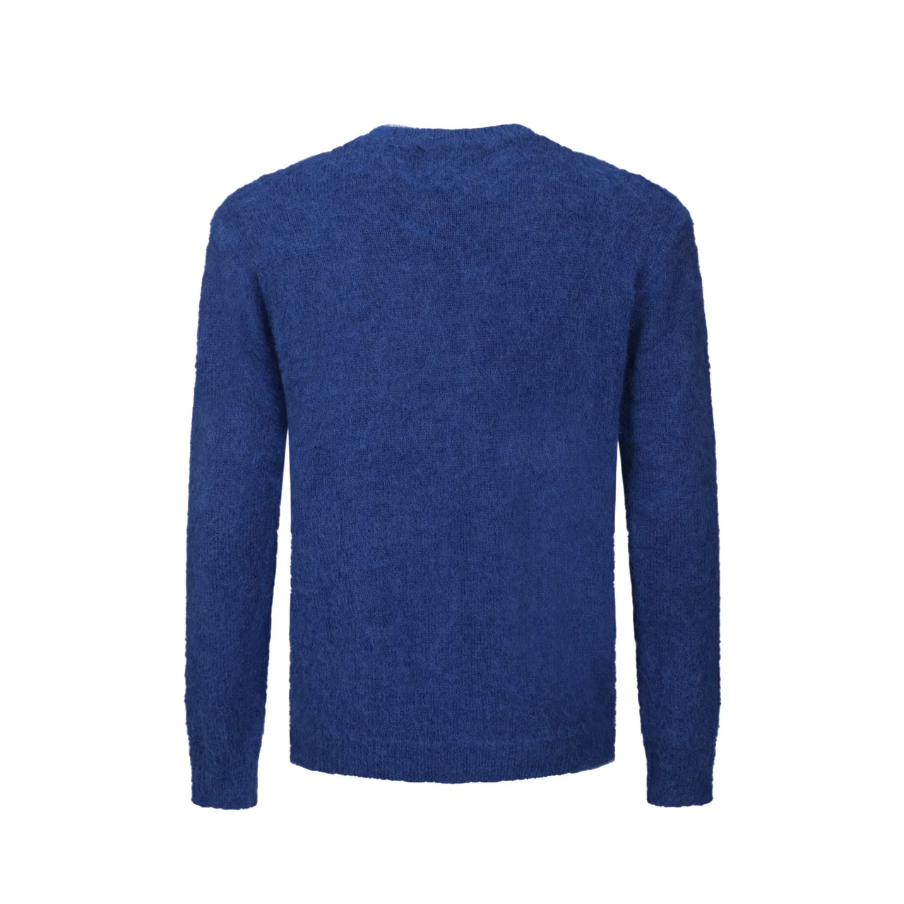 Men's blue vintage plush knit sweater - Image 3