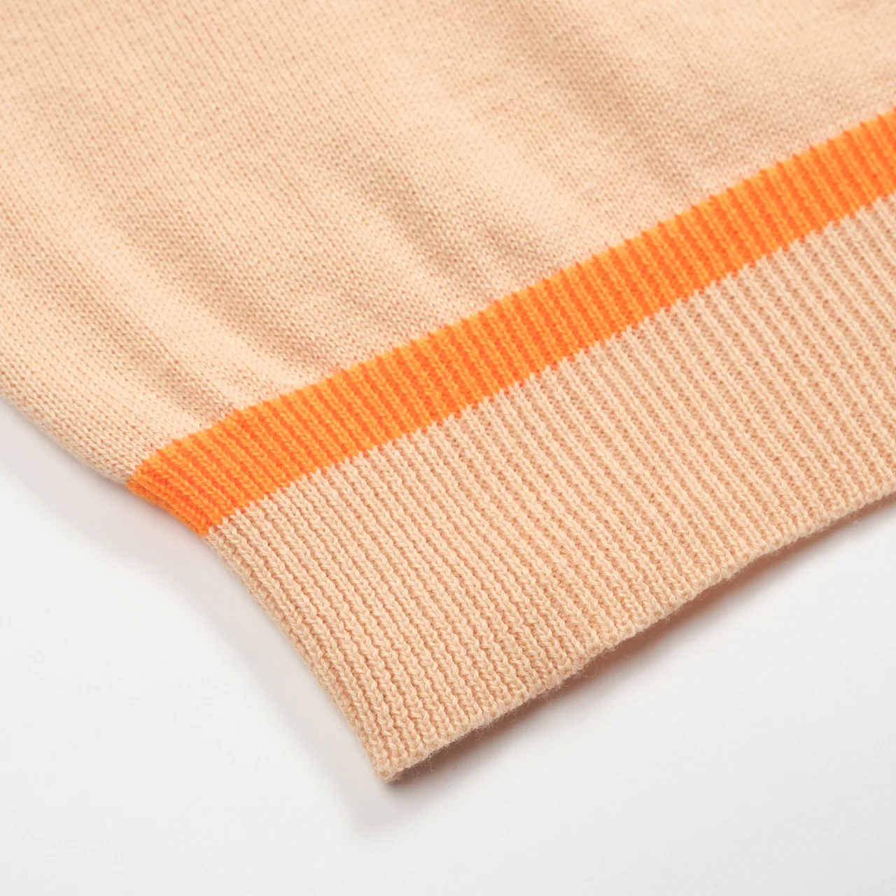 Mens brown 1960s striped polo knitwear - Image 5