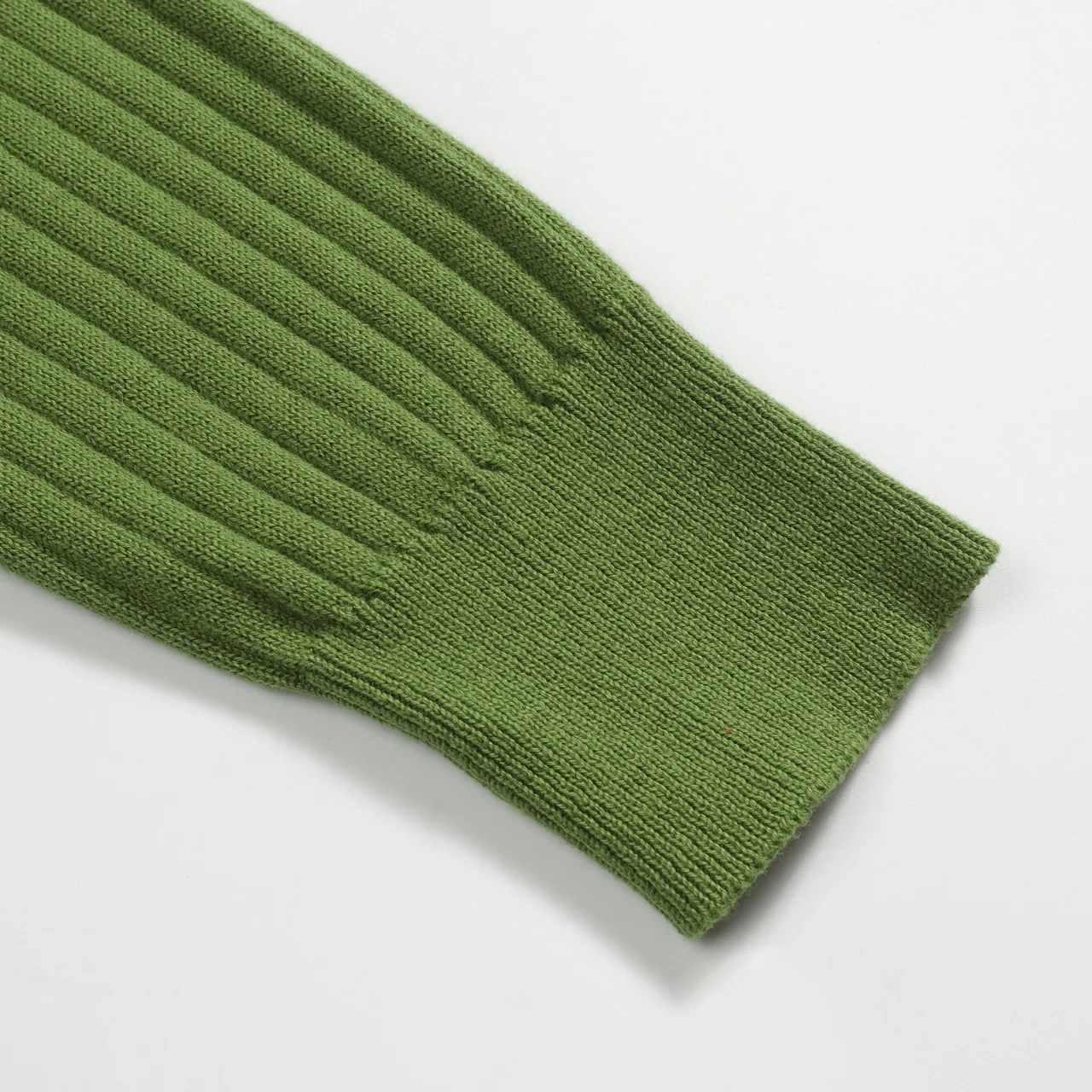 Men's green pit bar vintage knitted cardigan - Image 8