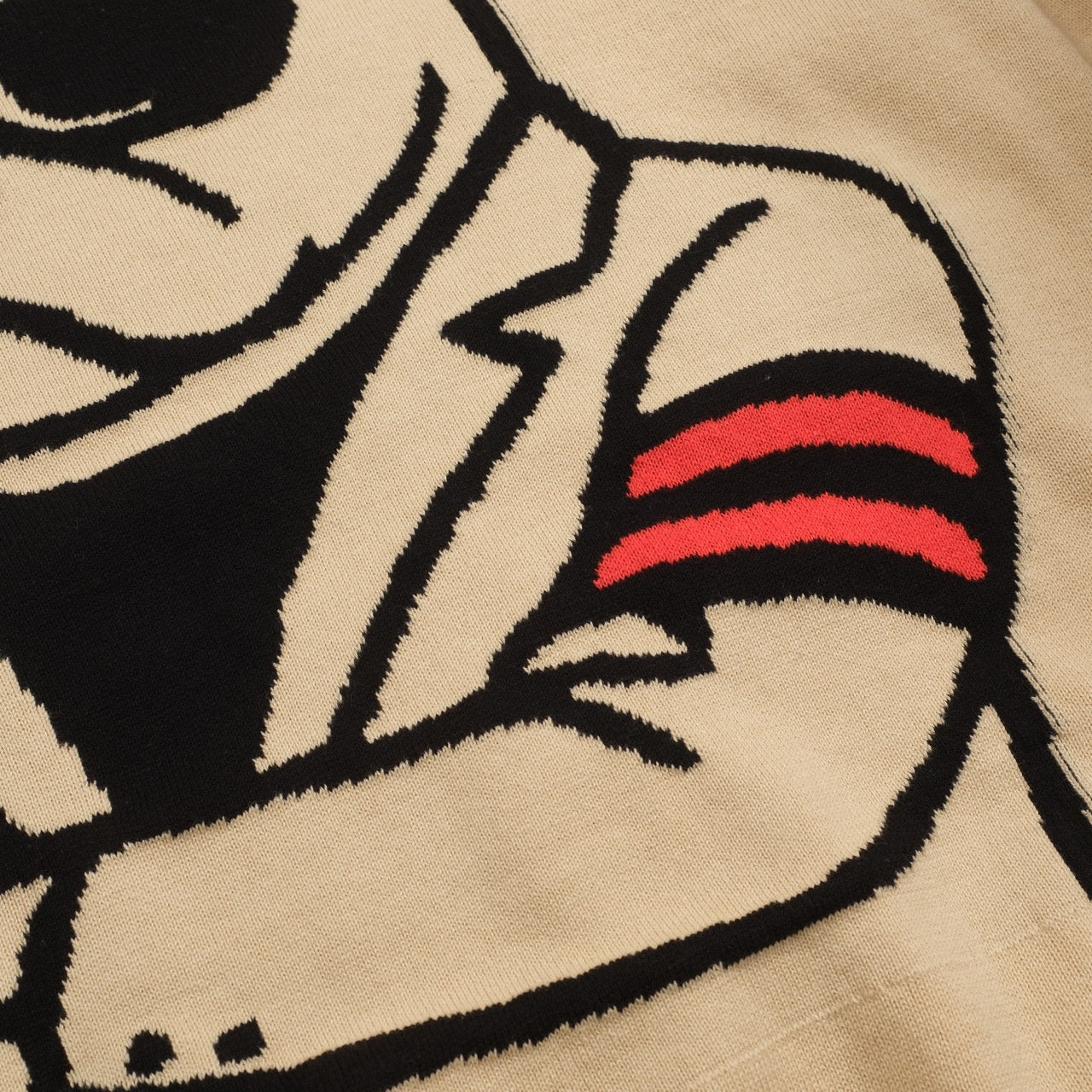 Men's khaki abstract method bulldog knitwear - Image 5
