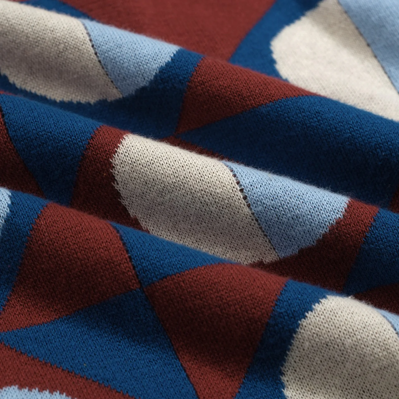 Men's multicolor retro artistic fashion high-neck knitwear - Image 8
