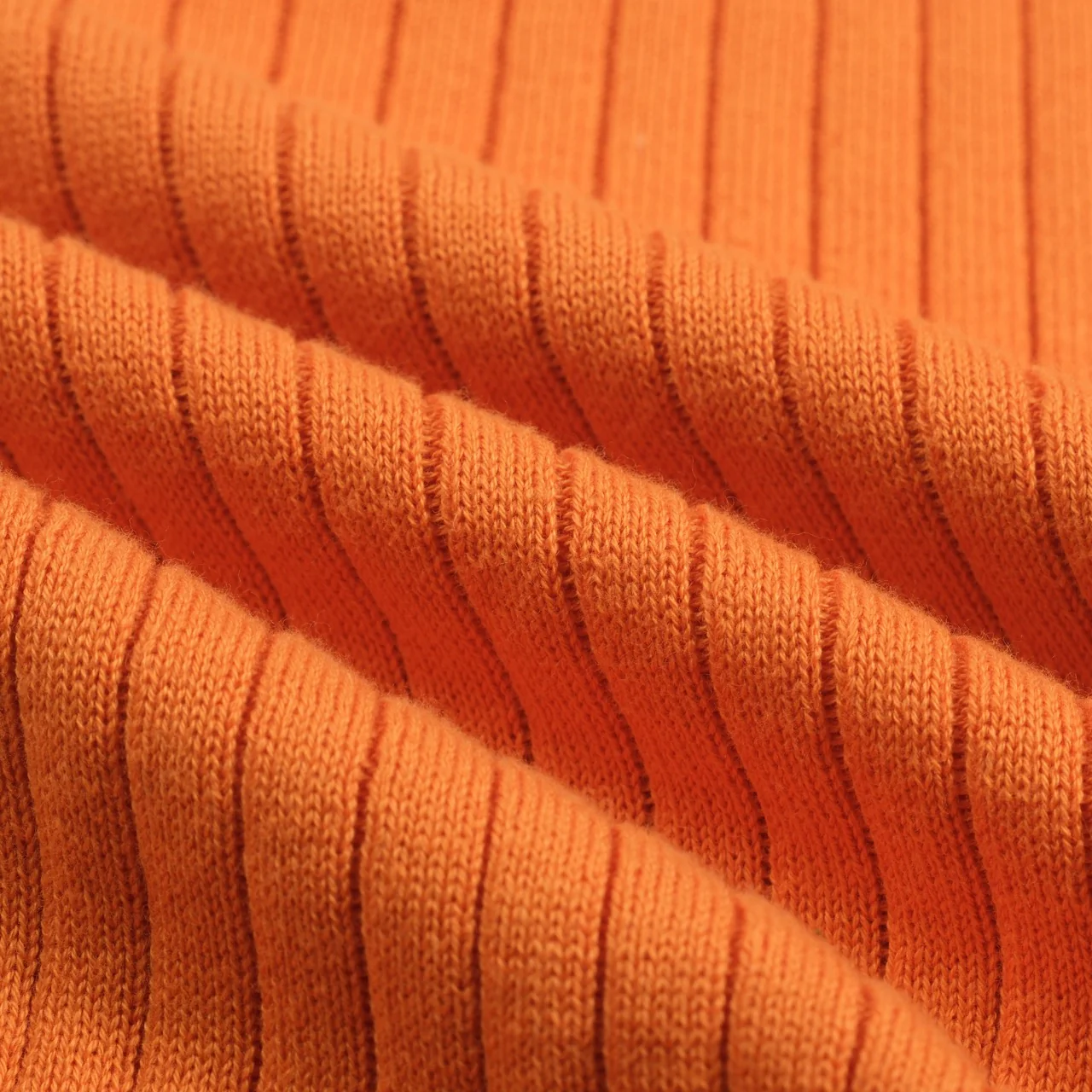 Men's orange pit texture retro knitted cardigan - Image 2