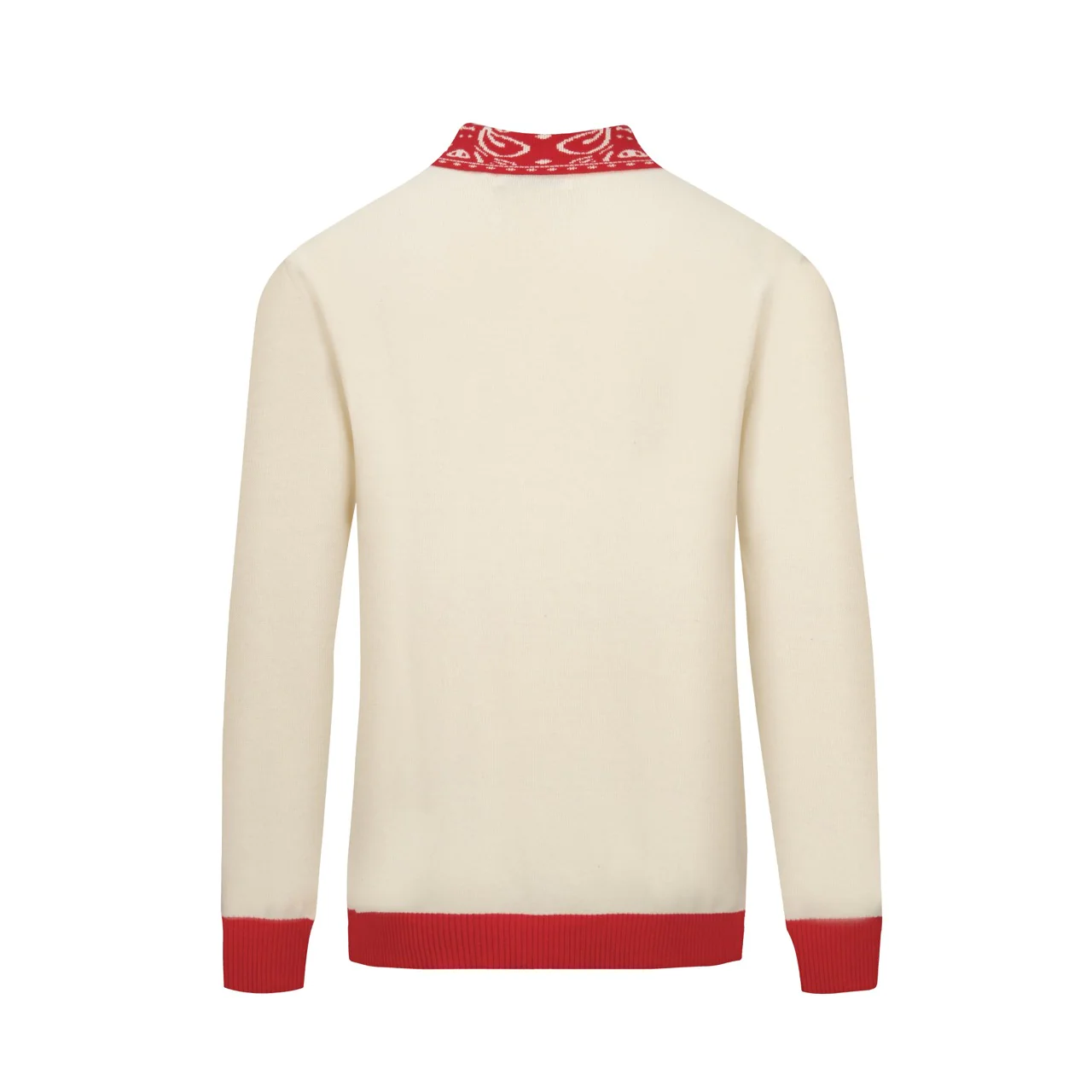 Men's red vintage classic pocket knit cardigan - Image 3