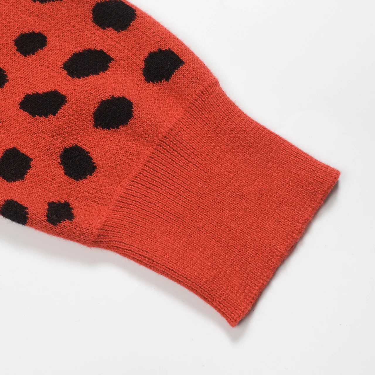 Men's red vintage leopard print jacquard knitwear - Image 7
