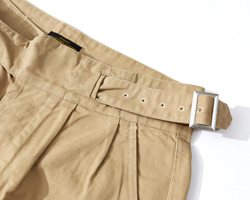 Men's Retro Casual Khaki British Army Gurkha Bermuda Trousers - Image 13