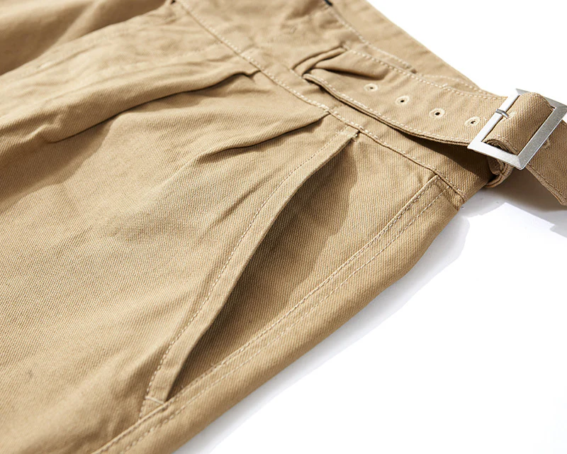 Men's Retro Casual Khaki British Army Gurkha Bermuda Trousers - Image 14