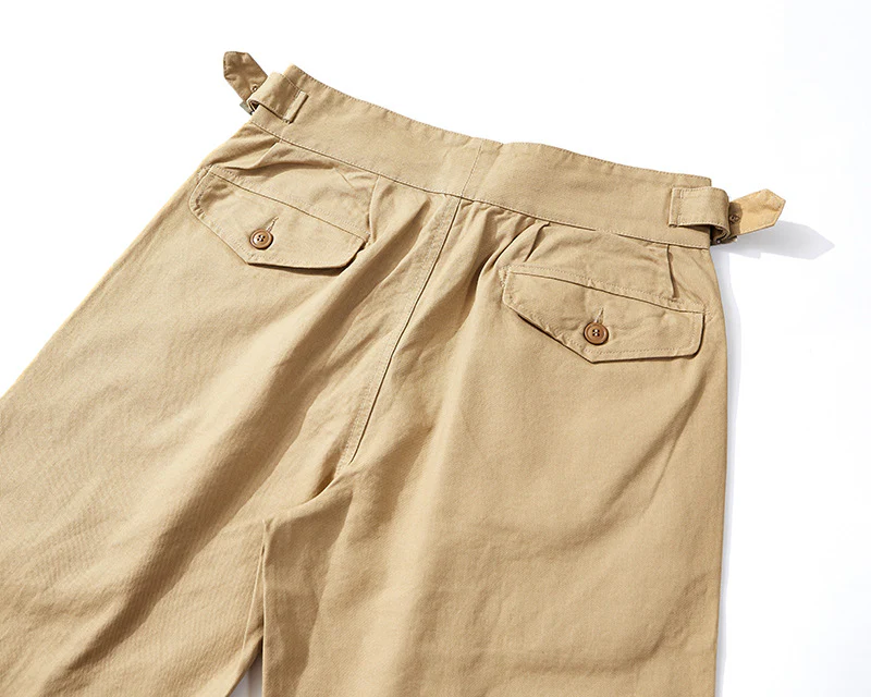 Men's Retro Casual Khaki British Army Gurkha Bermuda Trousers - Image 15