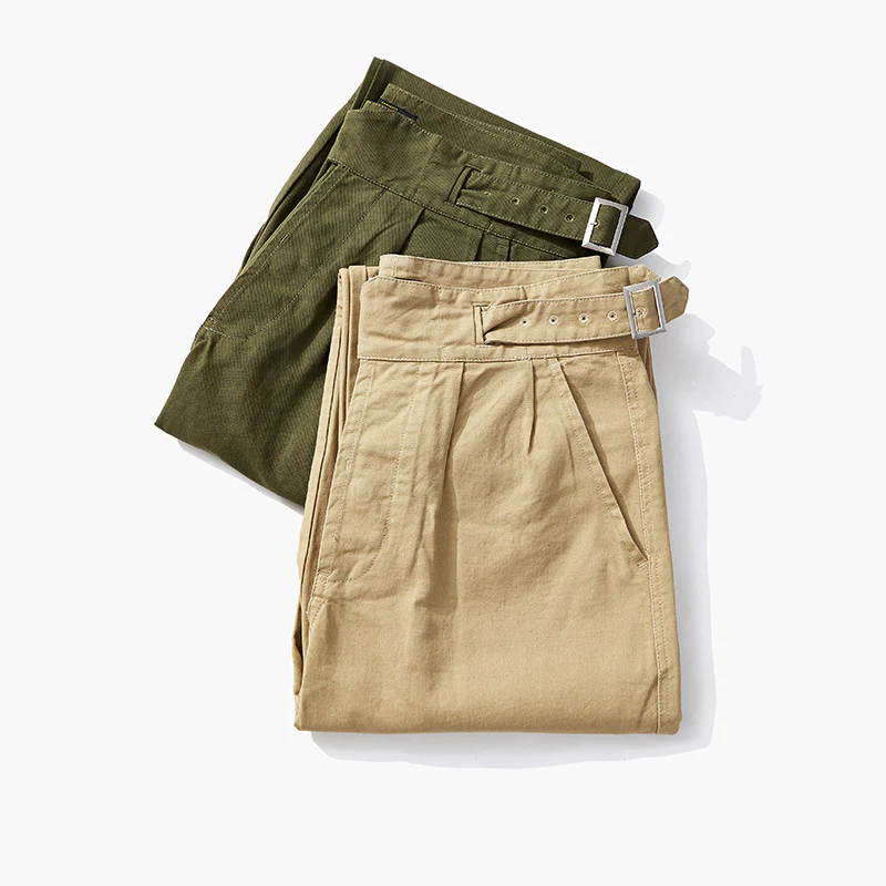 Men's Retro Casual Khaki British Army Gurkha Bermuda Trousers - Image 7
