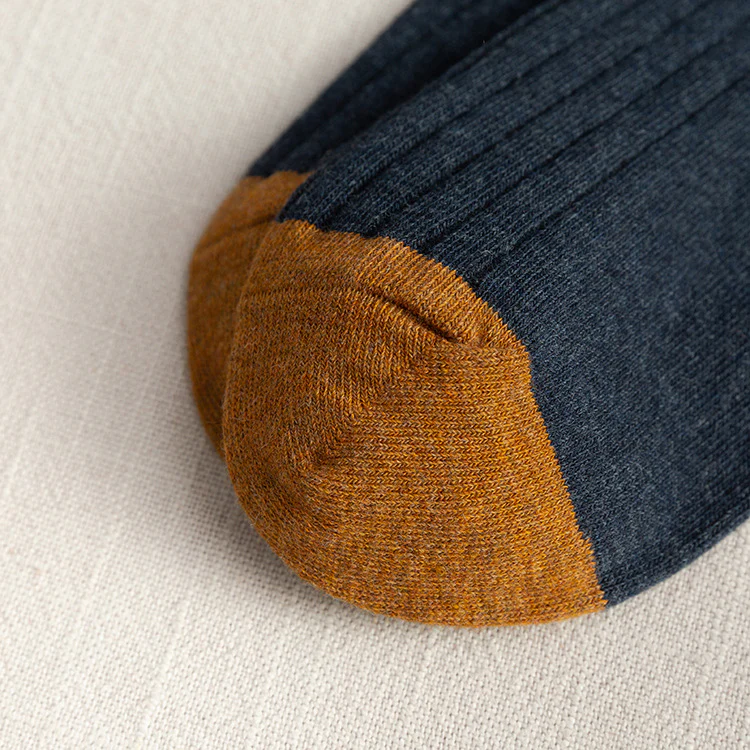 Men's Socks Autumn and Winter Cotton Color Matching Basic All-Matching Tube Socks - Image 7