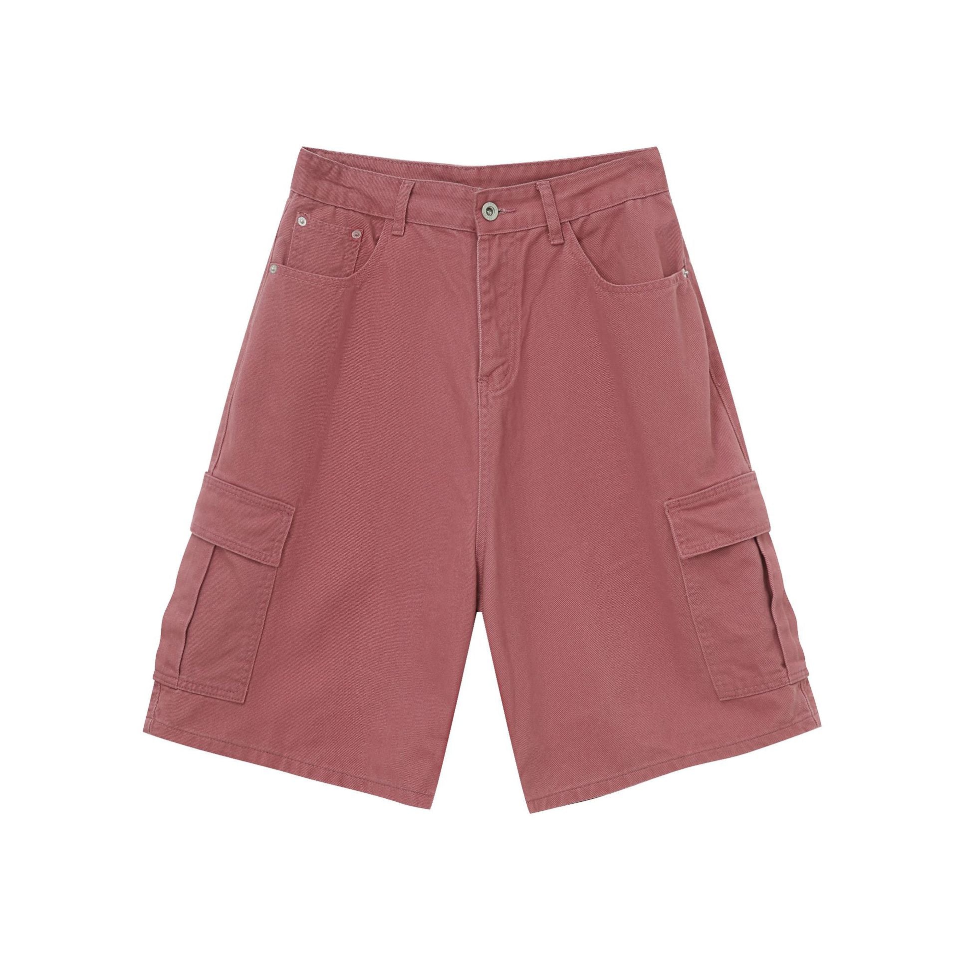 Men's Summer Straight-Leg Wide Denim Cargo Shorts - Image 7