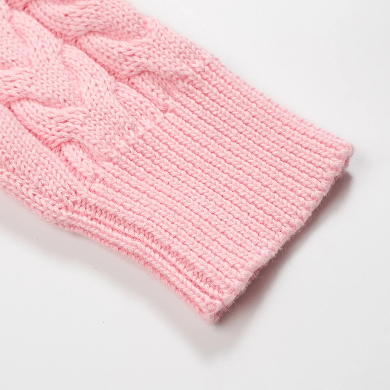 Men's twist knitted pink retro knitwear - Image 9