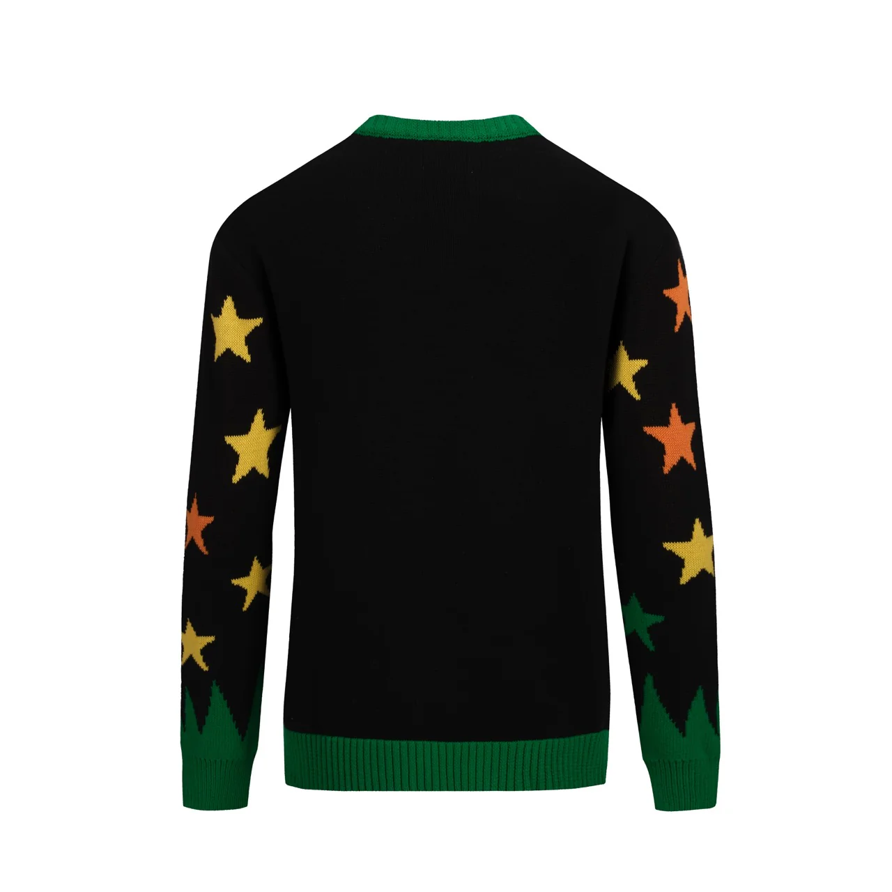 Men's vintage black sun graphic jacquard knitwear - Image 3