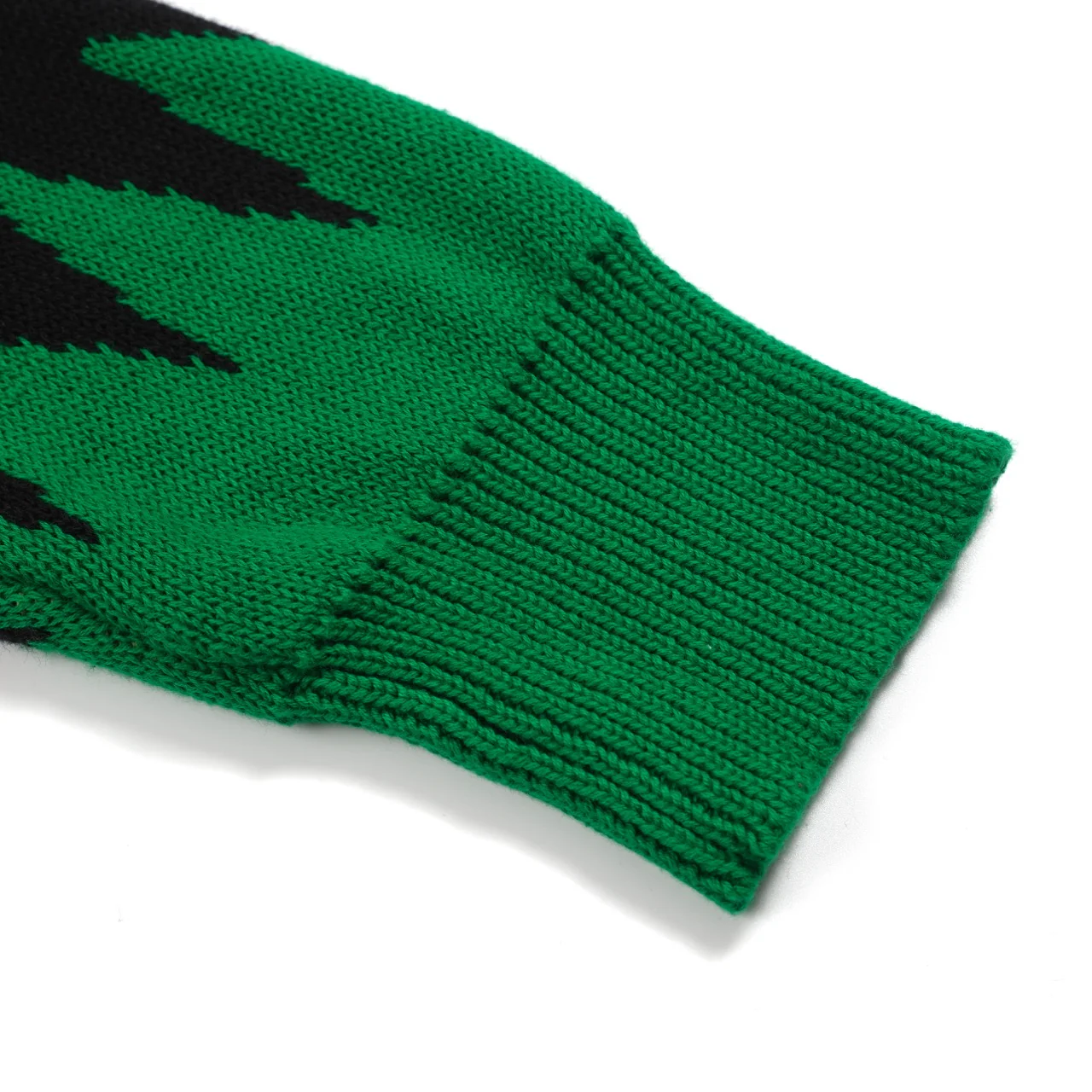 Men's vintage black sun graphic jacquard knitwear - Image 7