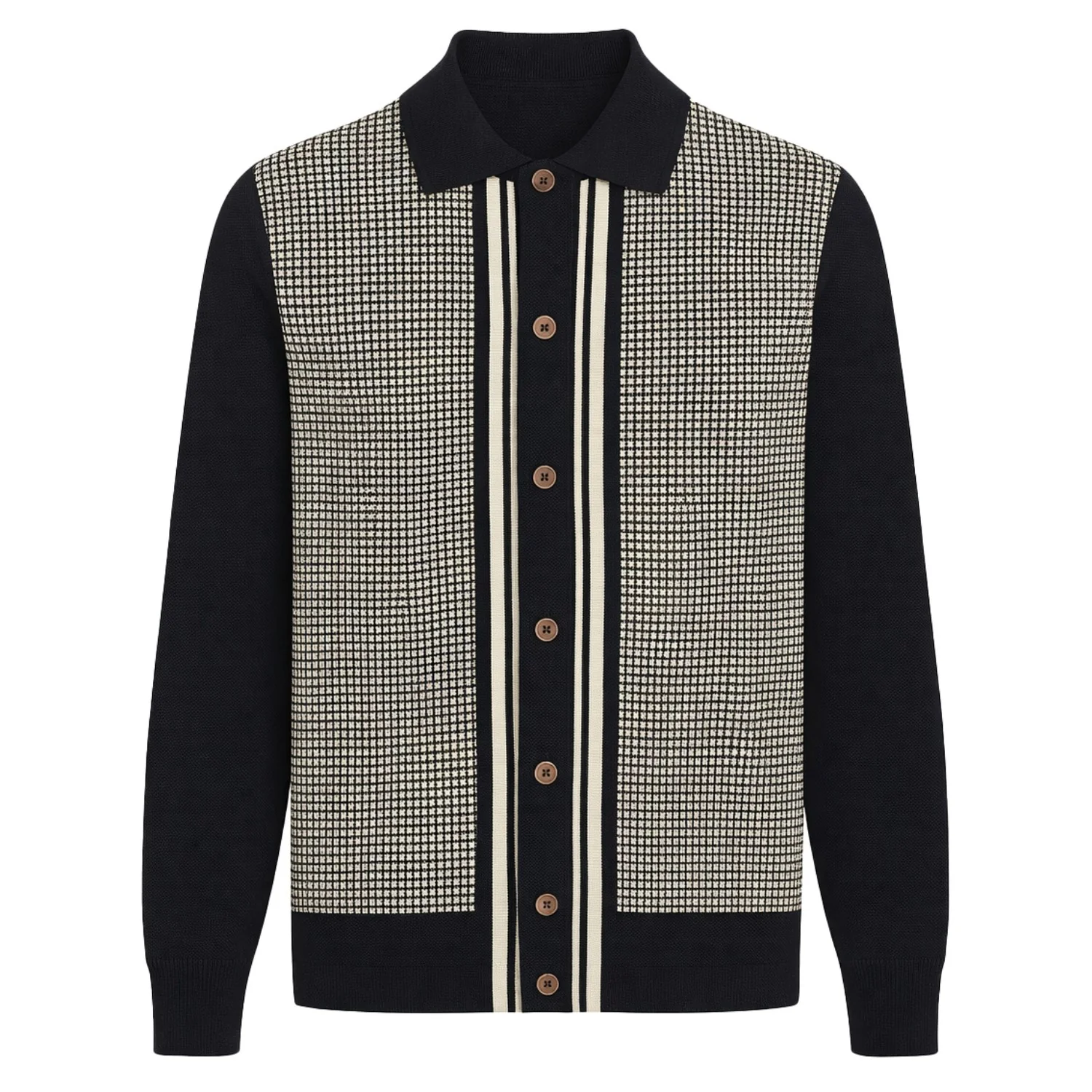 Men's Vintage Style Retro Street Jacquard Knitted Cardigan