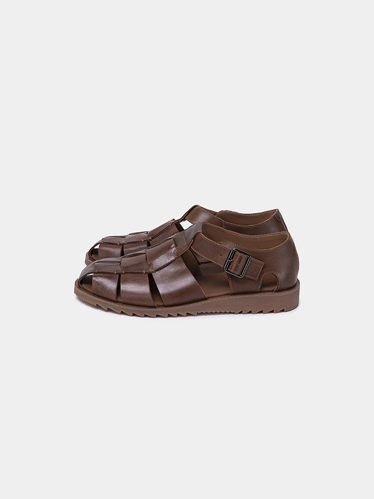 Men's Vintage Versatile Handmade Casual Gurkha Sandals Roman Sandals - Image 10
