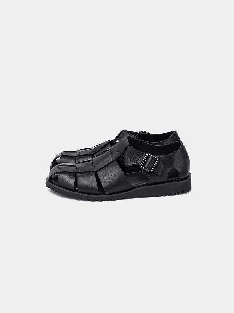 Men's Vintage Versatile Handmade Casual Gurkha Sandals Roman Sandals - Image 5