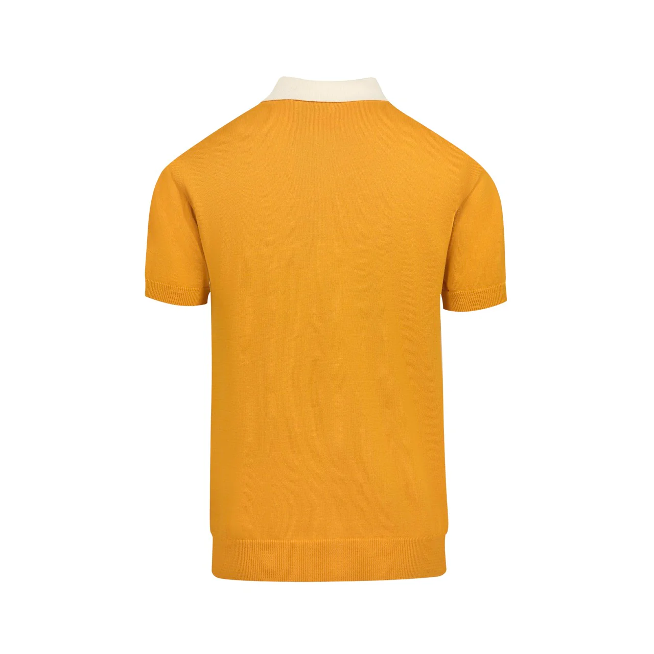 Men's yellow tiger Jacquard vintage knit polo shirt - Image 10