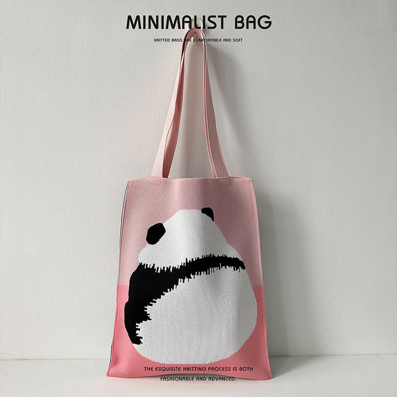 Panda-Cat Knitted Shoulder Bag - Image 26