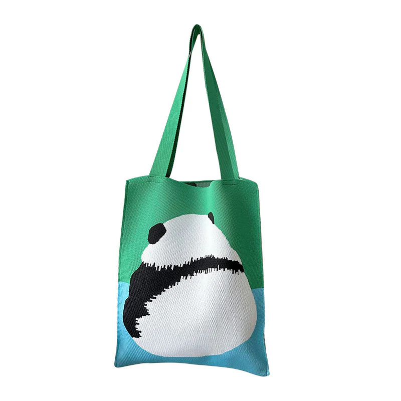Panda-Cat Knitted Shoulder Bag - Image 5