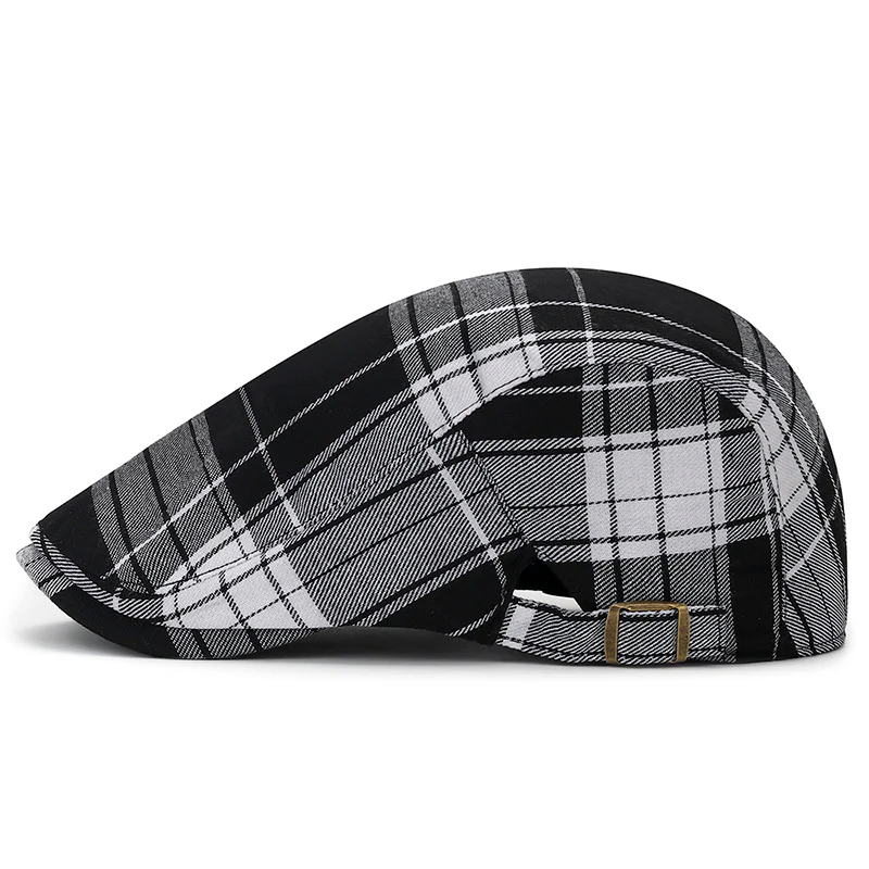 Color Plaid Beret Caps - Image 5