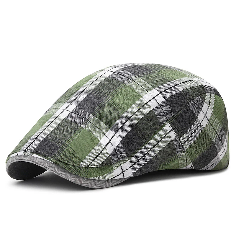 Vintage plaid cap for men - Image 8