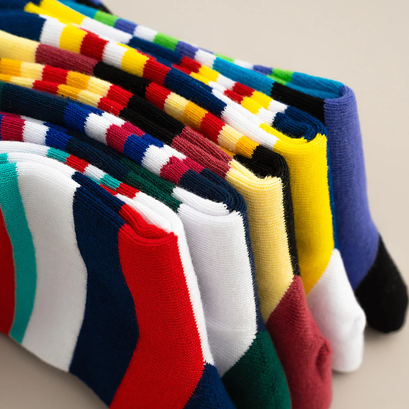 Tube Socks Retro Style Pure Cotton Socks - Image 4