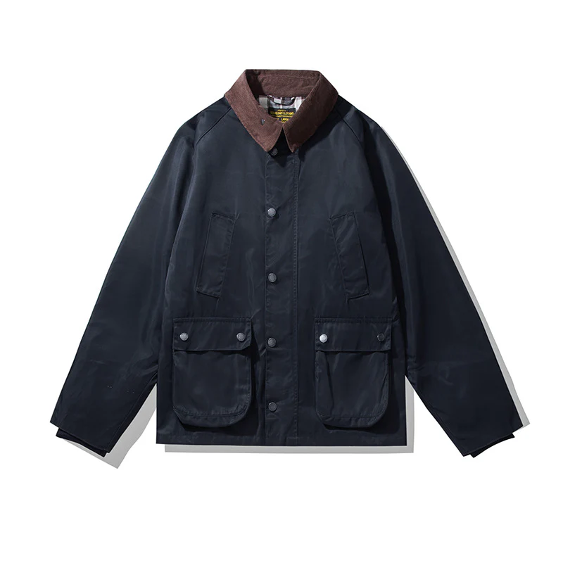 Waterproof hunting oil wax jacket trench coat tooling jacket - Image 5
