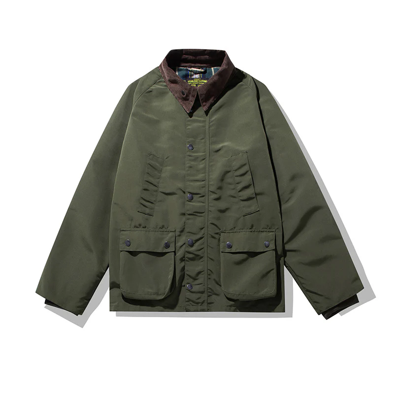 Waterproof hunting oil wax jacket trench coat tooling jacket - Image 7