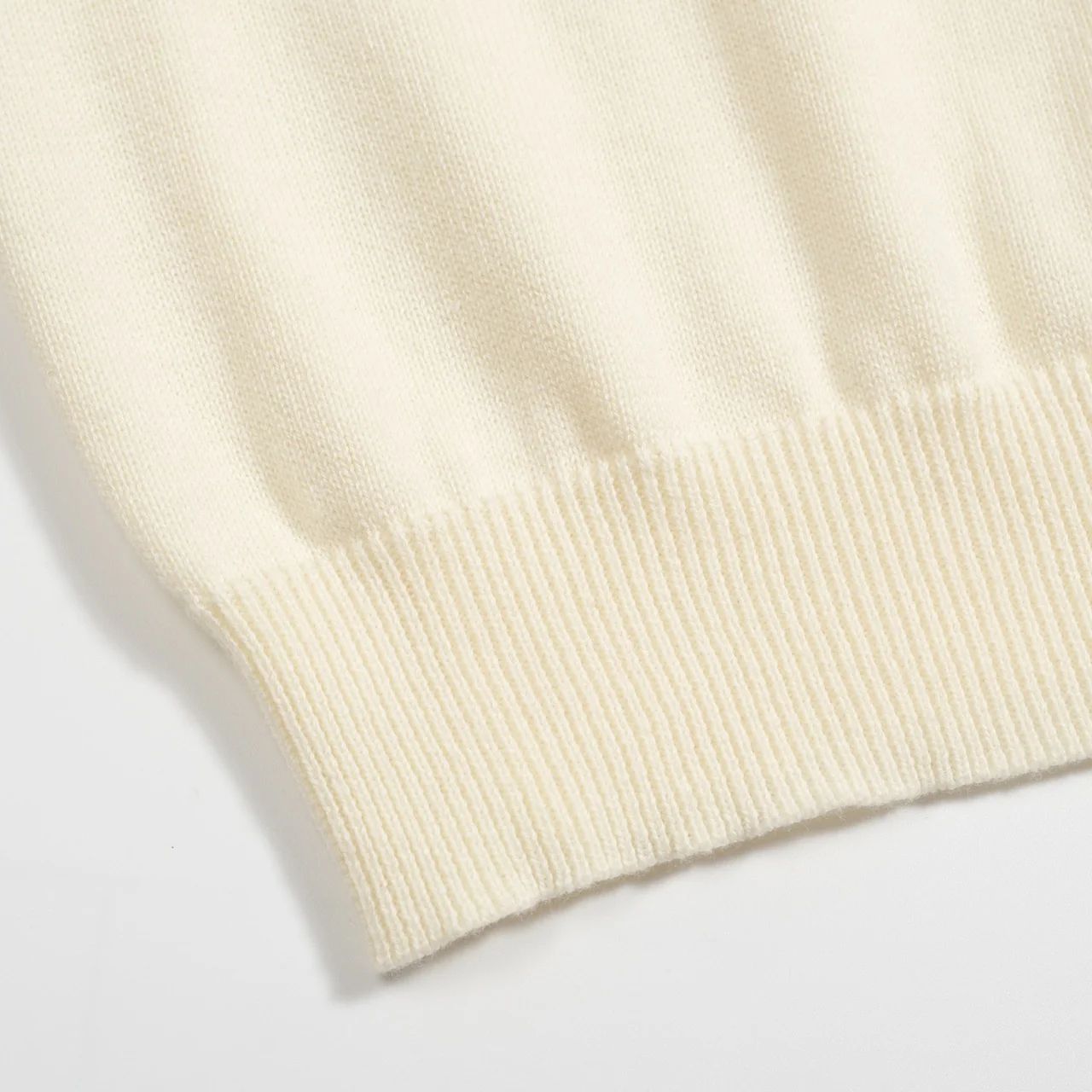 Women cream white striped jacquard knitwear - Image 6