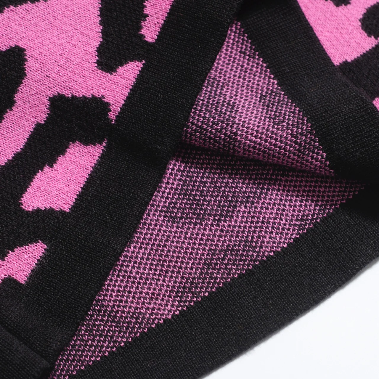 Women’s Pink Leopard Print Knit Set with Leopard and Plant Graphic - Image 13