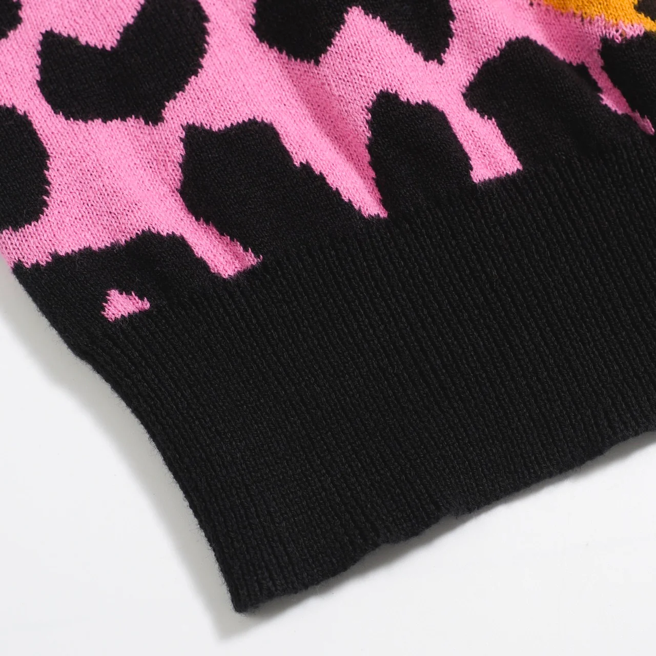 Women’s Pink Leopard Print Knit Set with Leopard and Plant Graphic - Image 18
